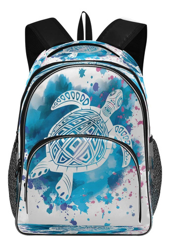 Blueangle Totem Animal Turtle Print Mochila Para Portatil