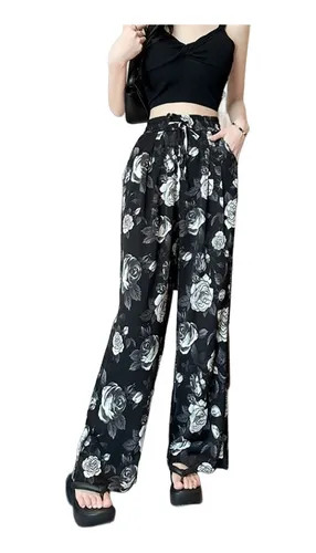 Pantalones sueltos online de tela