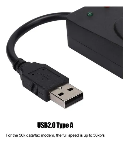 V Bestlife Puertos Duales Usb2.0 56k Datos De Fax De Voz Ex.