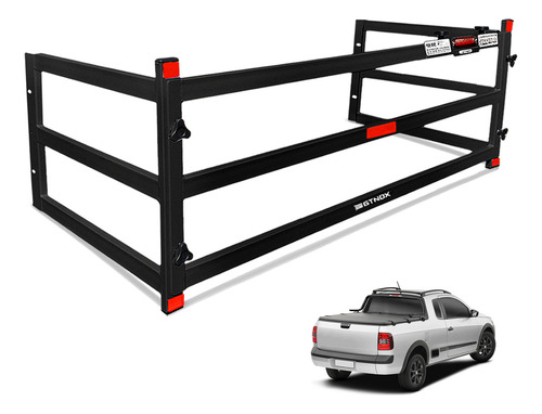 Extensor Divisor De Caçamba Carga Saveiro 2010 A 2023 Gtnox