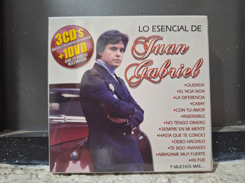 Juan Gabriel Lo Esencial 3 Cd 1 Dvd Nuevo Original Sellado