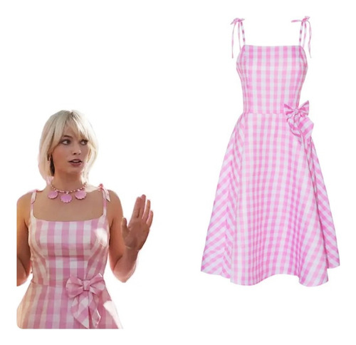 Disfraz De Para Barbie Para Adulto Cosplay Vestido Rosa A Cuadros Para Tik Tok,rojo,salir,fiesta,actuación,cita,viaje,reunión