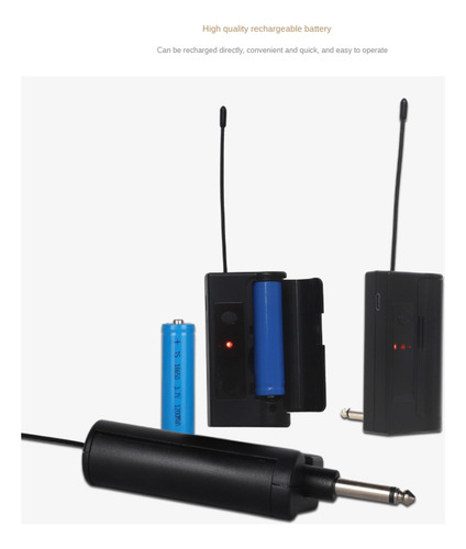 Sistema De Micrófono Lavalier Dual Inalámbrico De 30 M De A