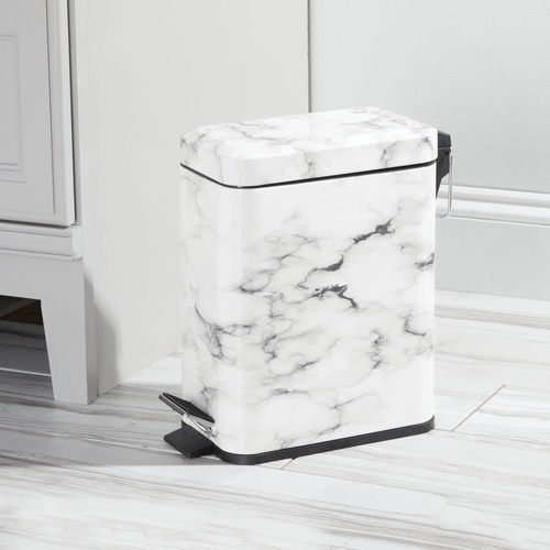 Bote De Basura Moderno De 5 Litros Con Tapa Rectangular De M