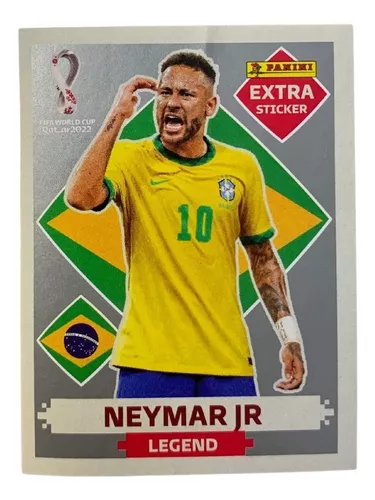 Figurinha Rara Neymar Jr Legend Silvecopa Do Mundo Qatar 22