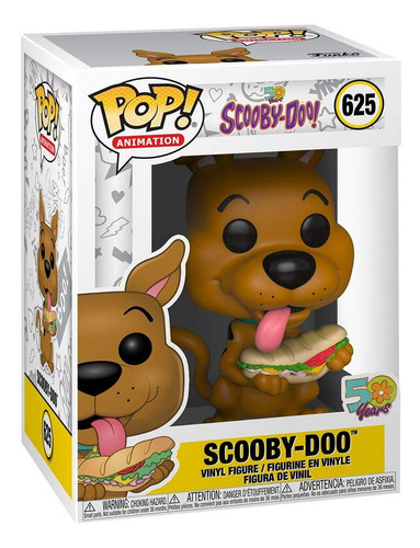 Funko Pop! Animación: Scooby Doo- Con Sándwich, Multicolor