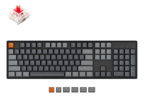 Teclado Mecanico Inalambrico 104 Teclas Negro - Keychron