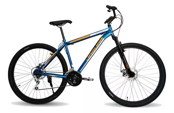 Mountain bike Jaguar Savage R29 21v frenos de disco mecánico color azul con pie de apoyo