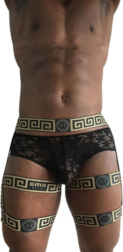 Imagen 2 de 2 de Twin Set Body Arnés Elástico Y Briefs Prendas Eróticas