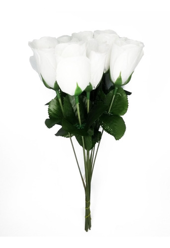 140 Botões Rosa Branca Galho Flor Artificial Atacado Astes | Parcelamento  sem juros