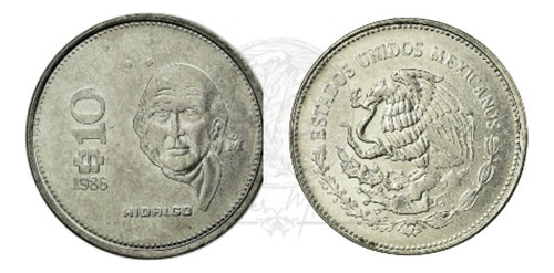 Moneda 10 Pesos M.hidalgo Familia A