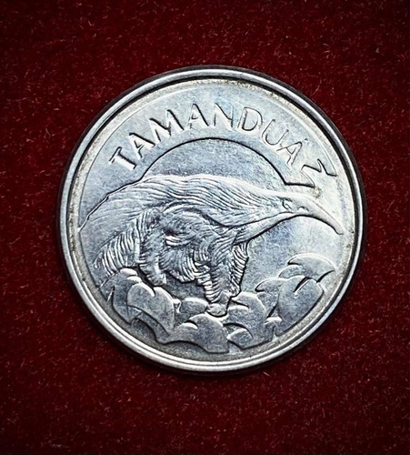 Moneda 10 Cruzeiros Reales Brasil 1993 Km 628 Tamandua