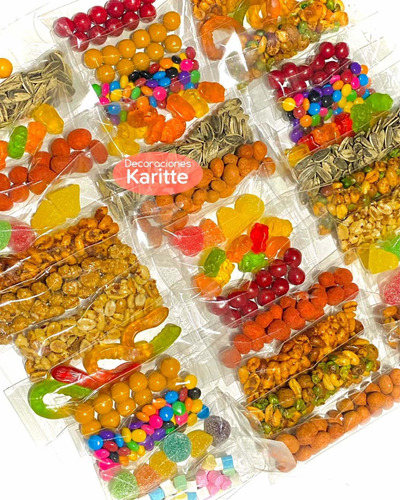 Gomitas Y Cacahuates En Bolsa De Celofán 100 Piezas