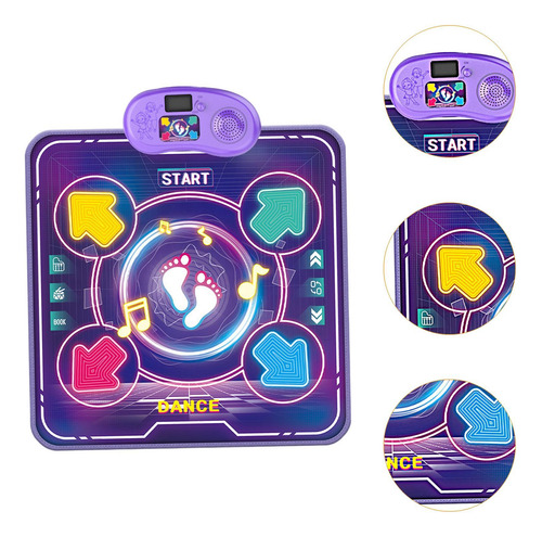 Tapete De Baile, Juguete Musical, Tapete De Juego Luz Doble
