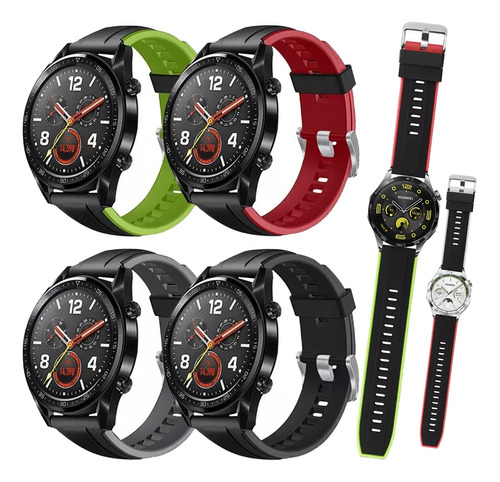 4 Correas Para Smartwatch Huawei Watch Gt4 3 2 Pro 22mm