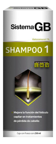 Shampoo Sistema Gb 1 Ketoconazol 1% 230ml