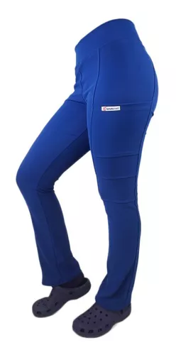 Uniforme Clínico Pantalón Mujer Flex Elasticado Azul Marino