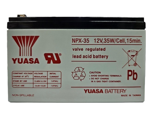Bateria Recargable Yuasa Npx-35 12v 35w Taiwan (original)
