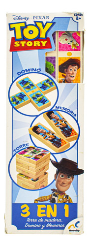 Toy Story 3 En 1 Torre De Madera Domino Y Memoria Novelty Cd