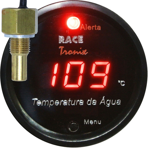 Medidor Temperatura Água Digital Carro Vermelho Th10 6metros