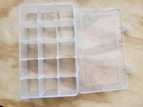 Caja organizadora de plastico con 15 compartimientos - Cimech 3d