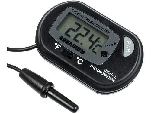 Paquete De Zacro De 2 Lcd Termómetro De Acuario Digital Term
