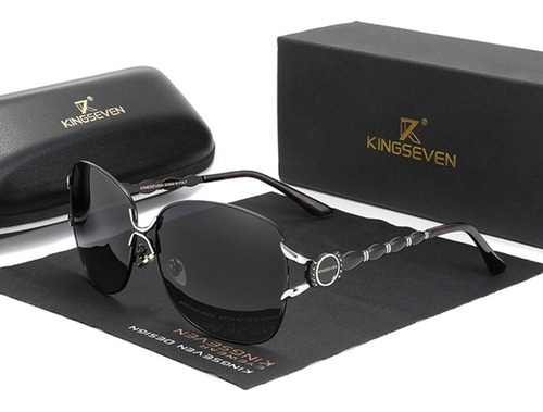 Lentes De Sol Polarizadas Lujo Kingseven Gradient Para Mujer