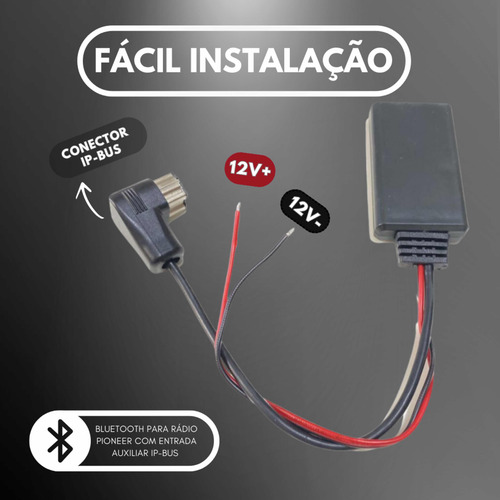 Adaptador Ip-bus C/ Mircrofone Bluetooth Pioneer Deh Keh