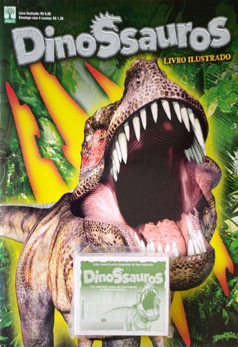 Álbum Figurinhas Dinossauros - Completo P/ Colar