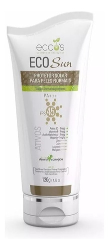 Eco Milk Sun - Protetor Solar Fps45 Ppd15 120g Eccos