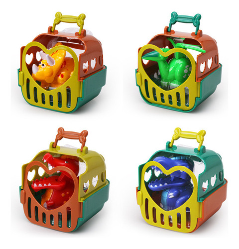 E New Press And Go Dinosaur Cars Wind Up Juguetes Para Niños