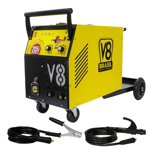 Mig 205i Multiprocesso Mig/mag/tig/eletrodo 220v V8 Brasil