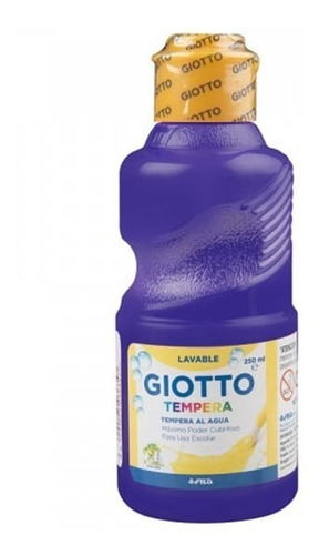 Tempera Frasco Giotto 250ml Lavable Diferentes Colores