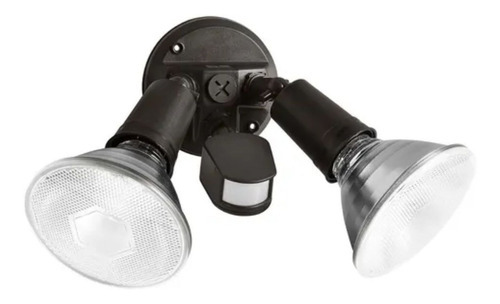 Brinks Lámpara De Seguridad 2 Focos Movimiento 110° 7120w2 Color de la estructura Negro Color de la pantalla Blanco