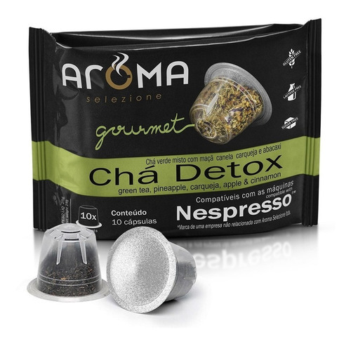 Cápsulas De Chá Compatíveis Com Nespresso Chá Detox Aroma