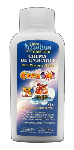 Crema Enjuague Cremsol 500ml Calidad Premium Perros Y Gatos