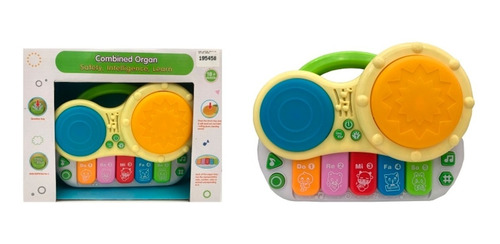 Organo Tambor Piano Combinado Didactico Musical En Cadia