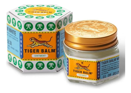 Pomada Tiger Balm Asiática Branca 19g Original Mentol
