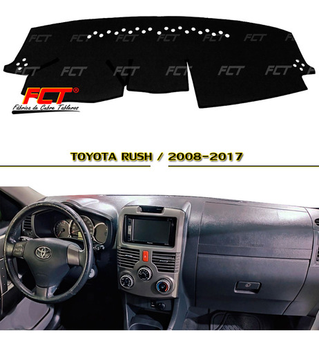 Cubre Tablero Premium/ Toyota Rush/ 2013 2014 2015 2016 2017