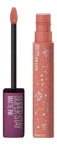 Labial Maybelline Larga Duración Super Stay Matte Ink Zodiac Acabado Mate Color Seductress 65