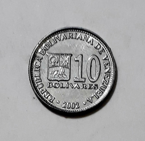 Moneda Venezolana Año 2002 - 10 Bolívares