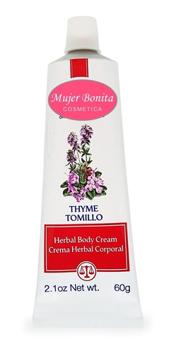 Just Crema Herbal Corporal De Tomillo 60 Gramos