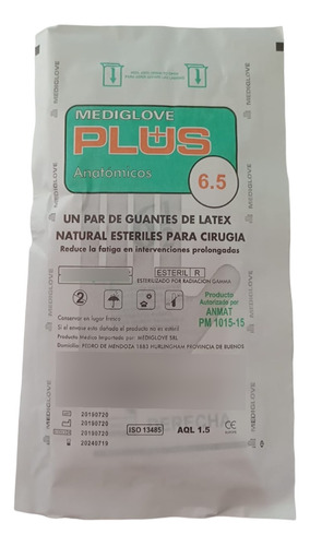 Guantes De Cirugia Mediglove 6.5 Y 7 Premium X 5 Pares