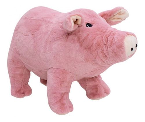 Porco Rosa Pêssego De Pelúcia Fofinho Presente Infantil 17cm