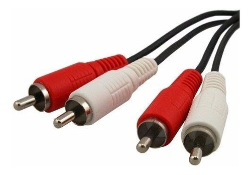 Cable De Audio Y Video 3 Rca A 3 Rca 3 Metros Ficha Dorada