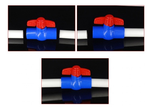 6 Válvula De Bola De Pvc Con Mango En T Compacto, 25mm
