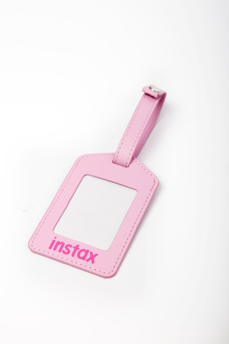 Colgante Valija Fuji Instax Mini Simil Cuero Rosa Entrega