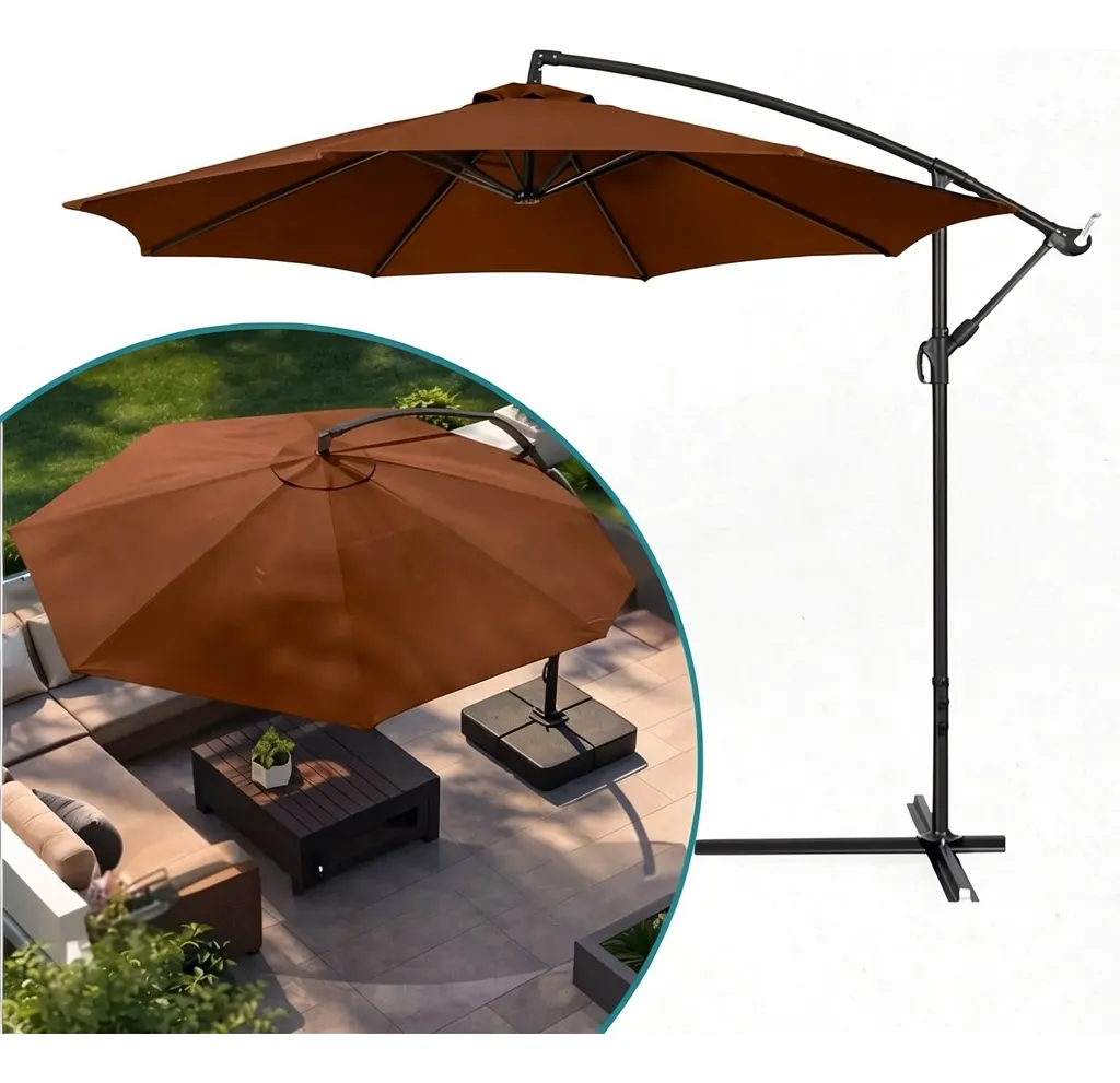 Ombrelone Guarda Sol Praia Jardim Piscina 3m Ornament Ojo-3