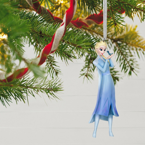 Ornamento Frozen Elsa Y El Espíritu De Fuego Hallmark Disney