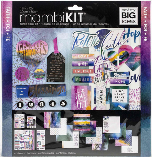 Kit Pagina 12.0 in X Diseño Fe Multicolor